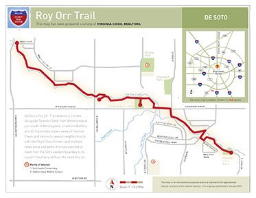 Roy Orr Trail map