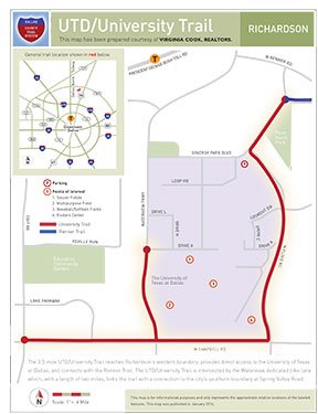 UTD/University Trail map