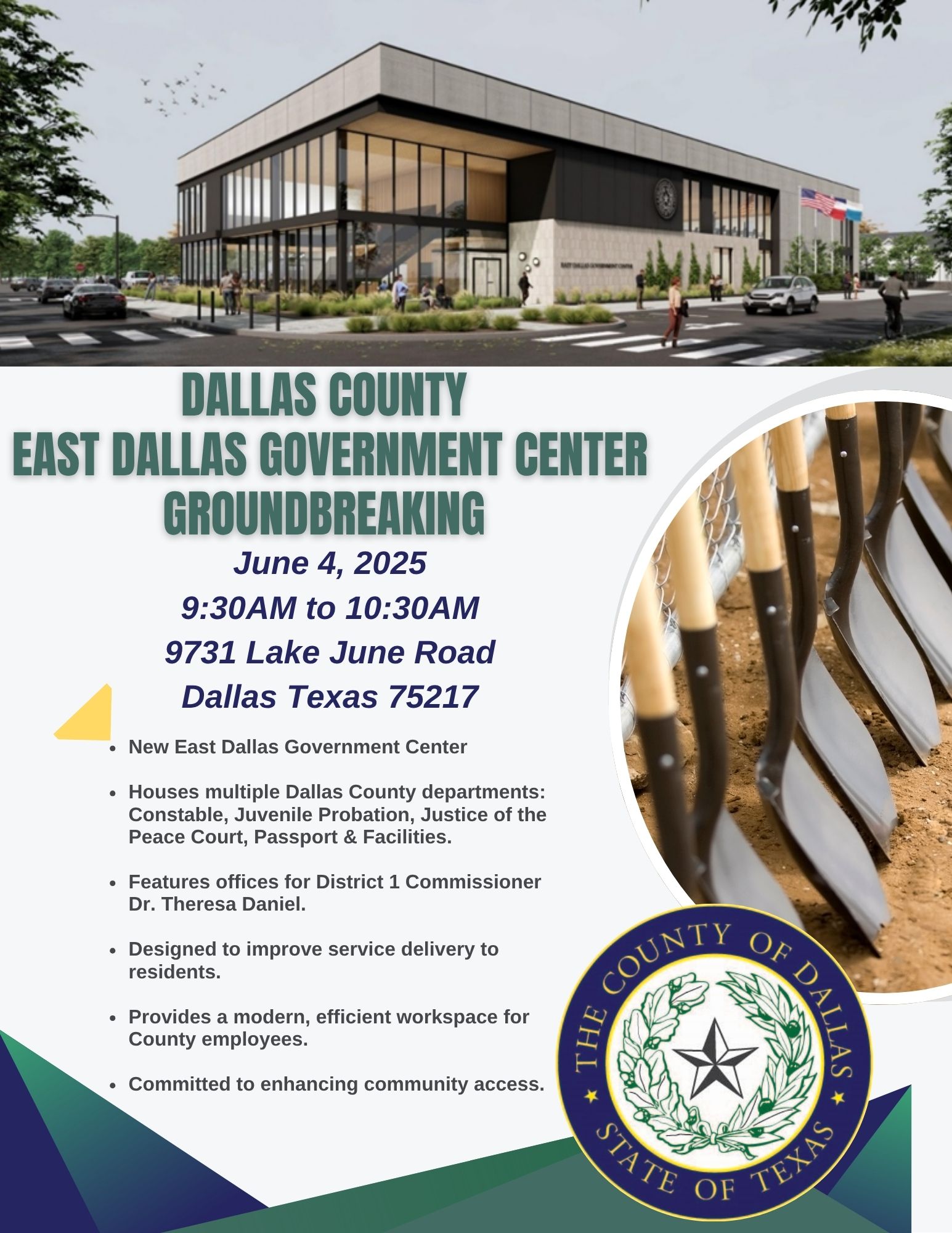 East Dallas Government Center Groundbreaking