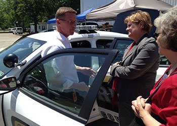 tour to see Sheriff's car improvements