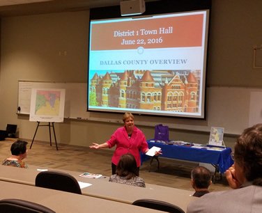 Town Hall meeting in Garland