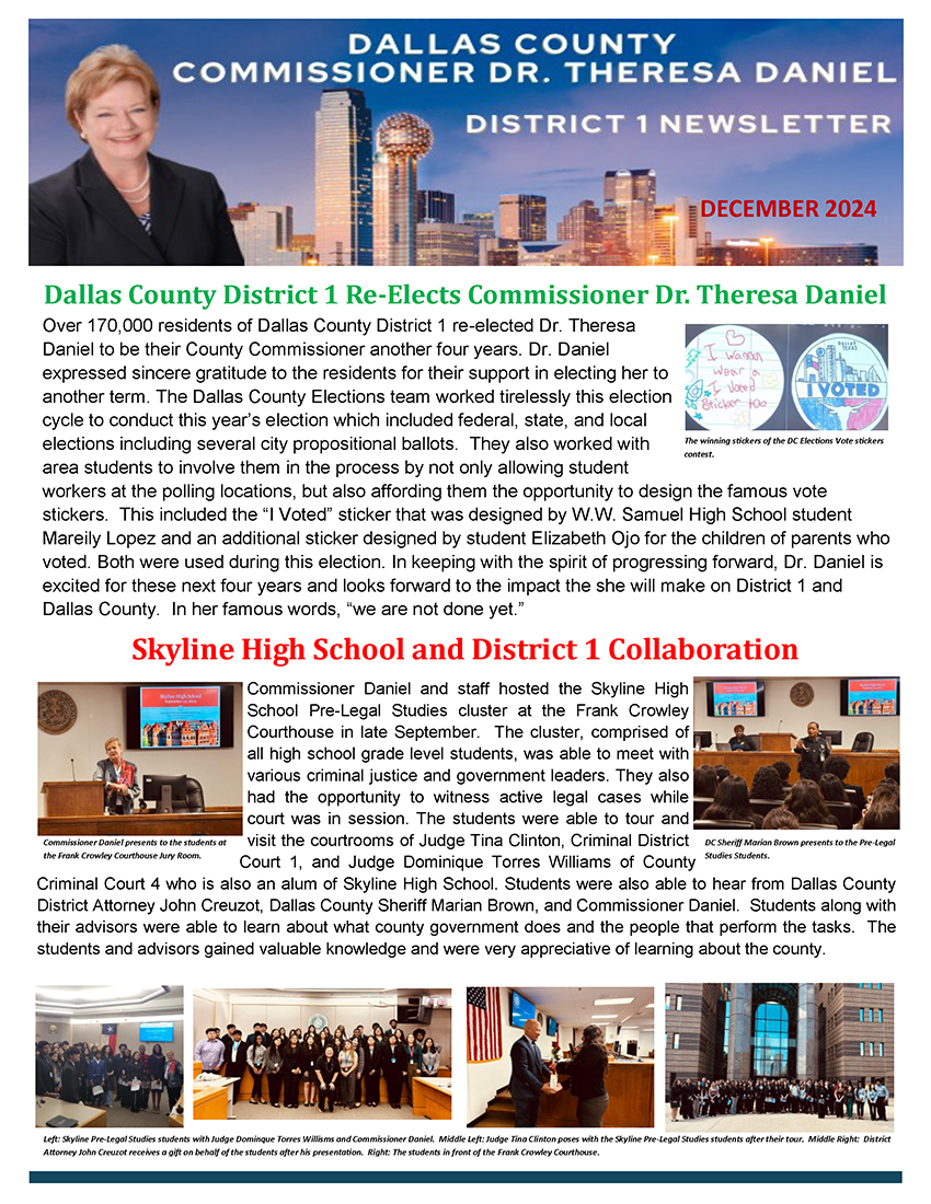 December 2024 Newsletter