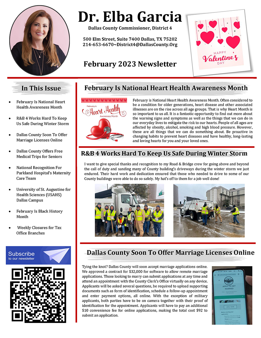 February 2023 Newsletter Cover