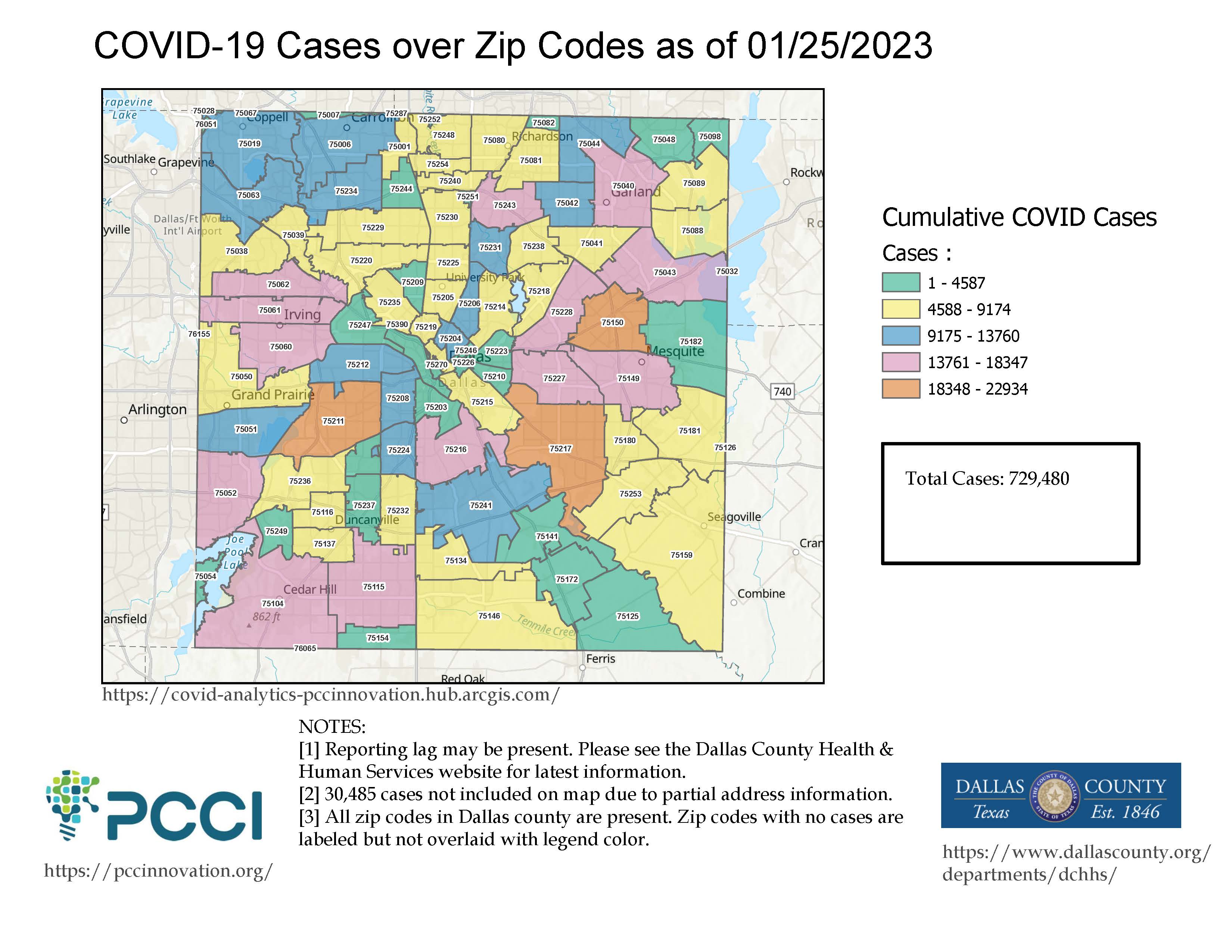 HHS COVID-19 Zip Code Map