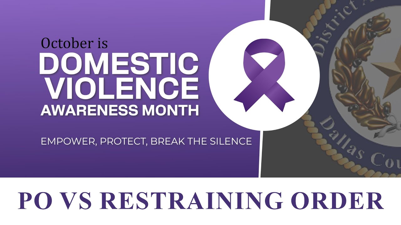 Restraining Order vs Protective Order