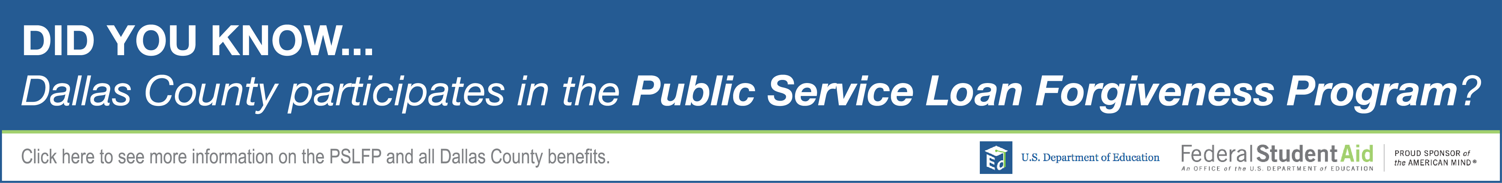 Public Service Loan Forgiveness Program