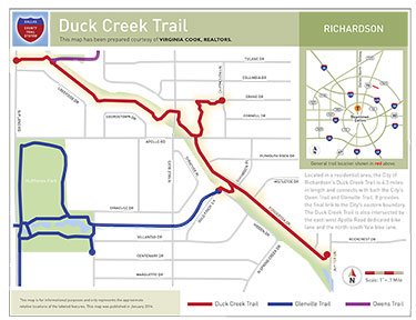 duck creek richardson map