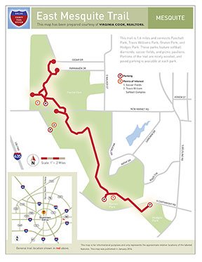 east mesq trail map