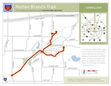 Hutton Branch trail map