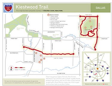 Kiestwood trail map