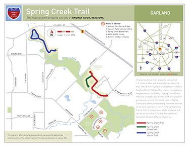 Spring Creek Trail map