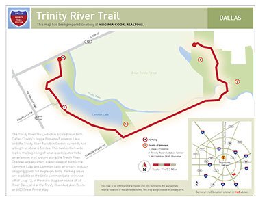 Trinity River Trail map
