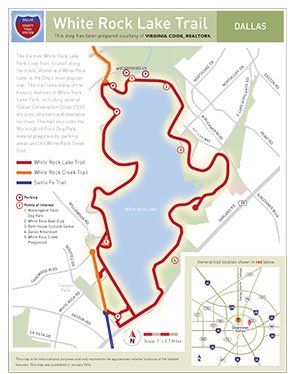 White Rock Creek/LakeTrail  map