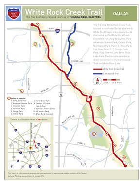 White Rock Creek/LakeTrail  map