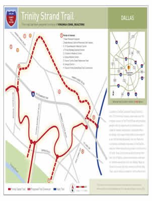 Trinity Strand Trail map