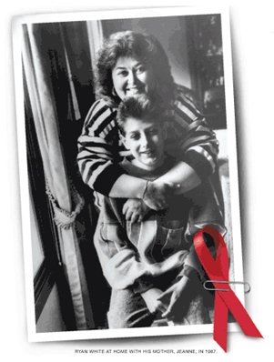 Ryan White with his Mother