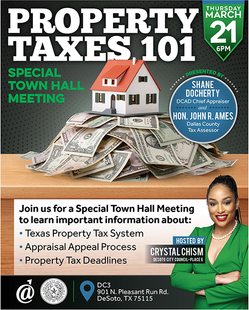 Property Tax 101 Town Hall Meeting - DeSoto Flyer